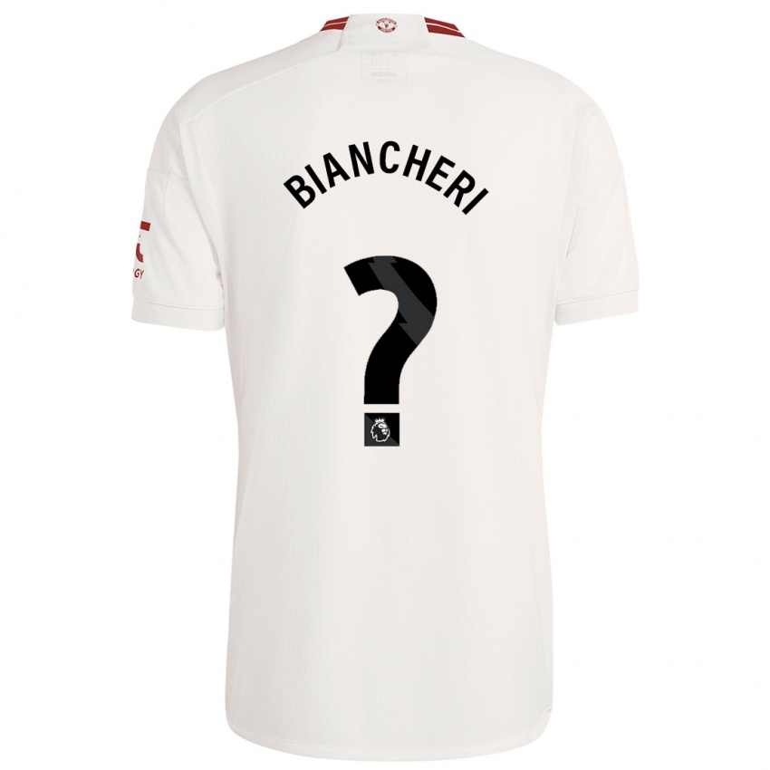 Mulher Camisola Gabriele Biancheri #0 Branco Terceiro 2023/24 Camisa