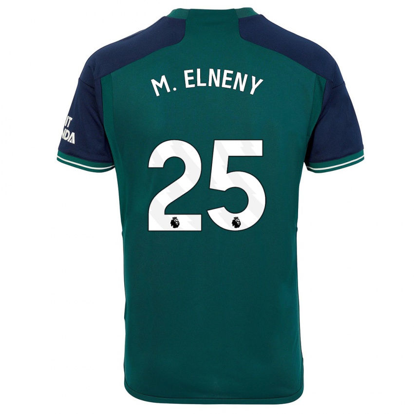 Mulher Camisola Mohamed Elneny #25 Verde Terceiro 2023/24 Camisa