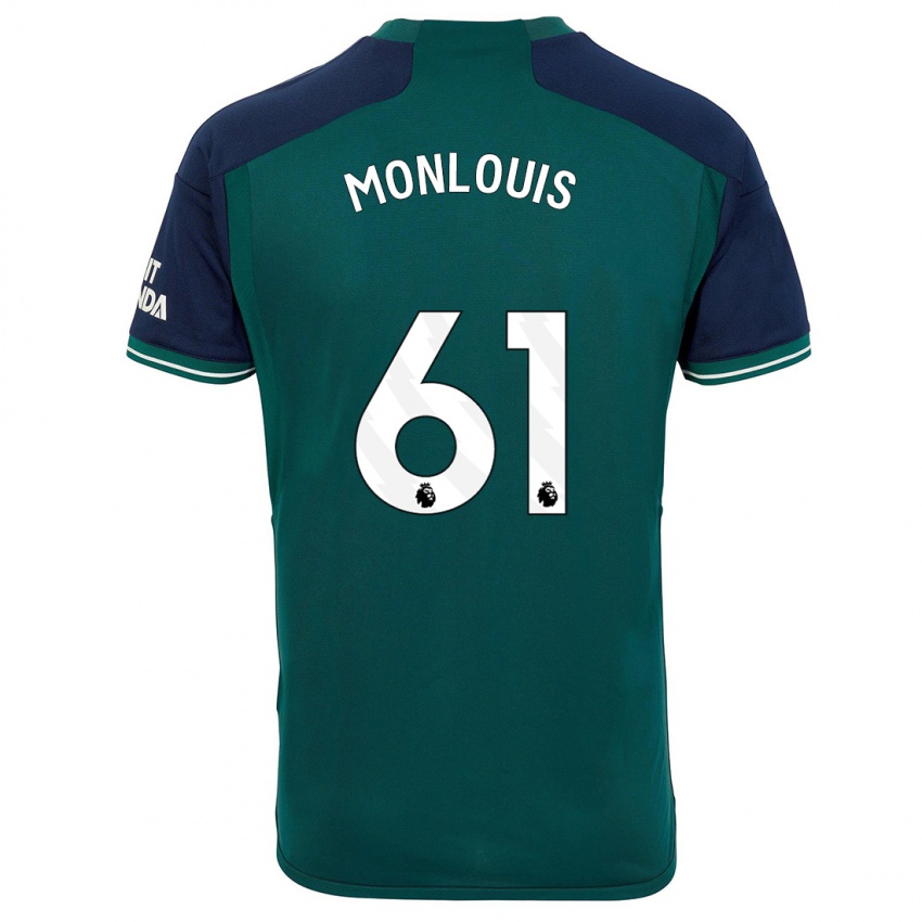 Mulher Camisola Zane Monlouis #61 Verde Terceiro 2023/24 Camisa