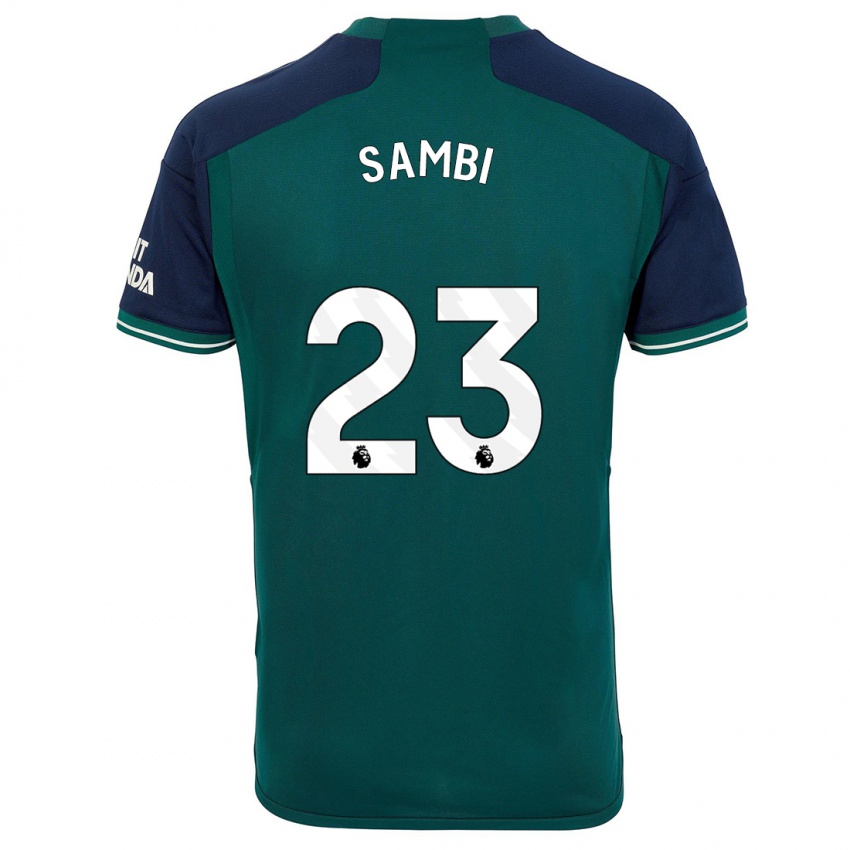Mulher Camisola Albert Sambi Lokonga #23 Verde Terceiro 2023/24 Camisa
