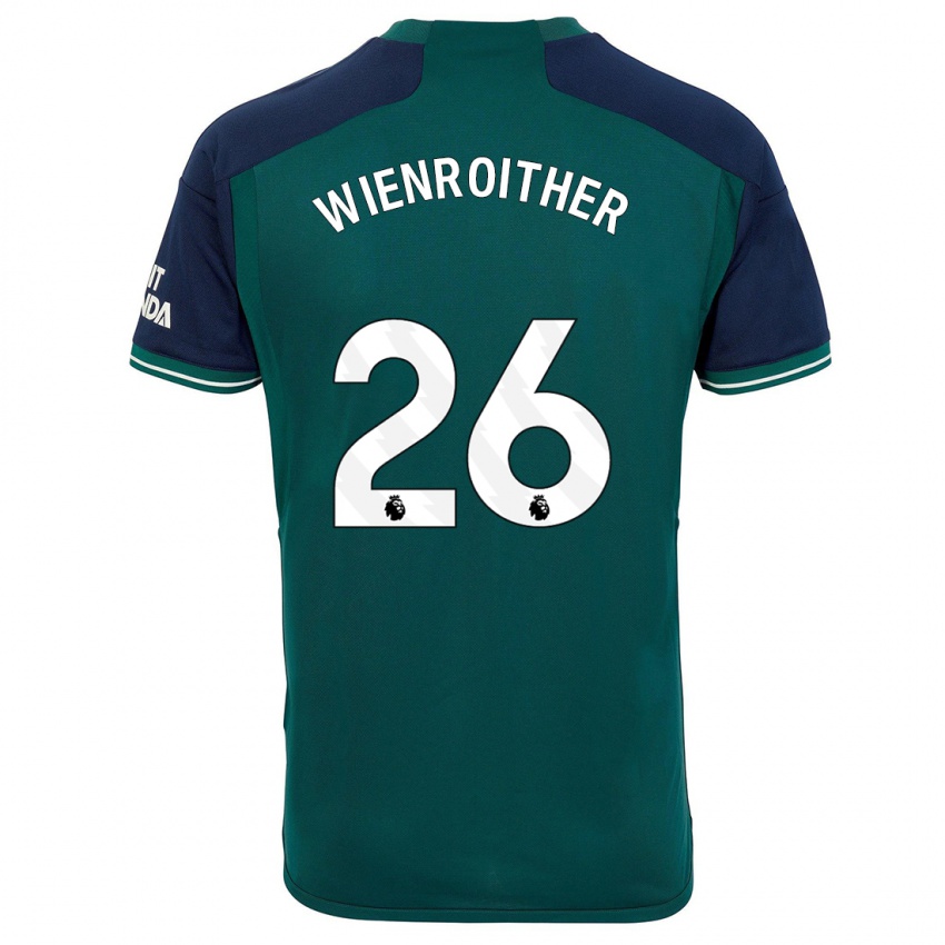 Mulher Camisola Laura Wienroither #26 Verde Terceiro 2023/24 Camisa