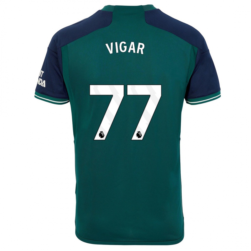 Mulher Camisola Billy Vigar #77 Verde Terceiro 2023/24 Camisa