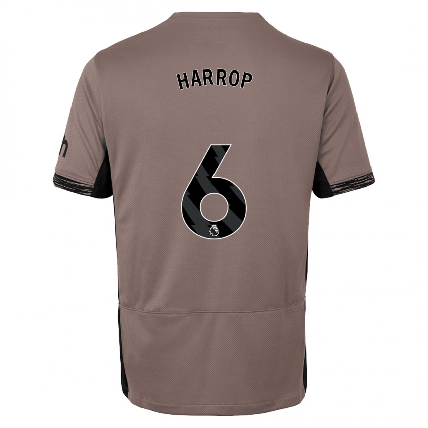 Mulher Camisola Kerys Harrop #6 Bege Escuro Terceiro 2023/24 Camisa