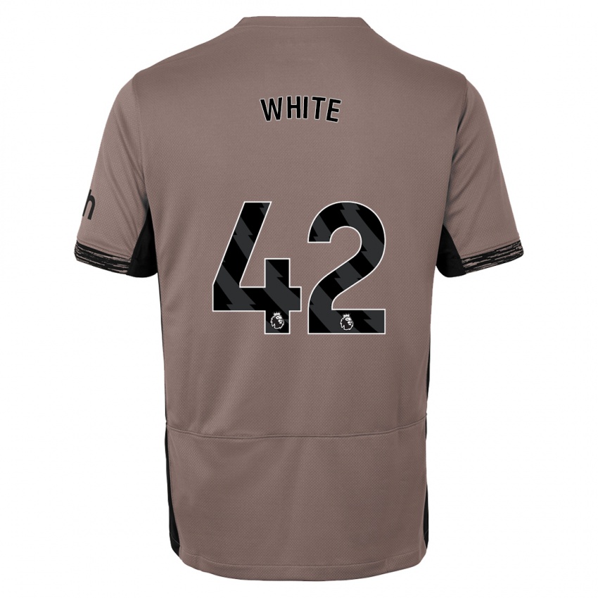 Mulher Camisola Harvey White #42 Bege Escuro Terceiro 2023/24 Camisa