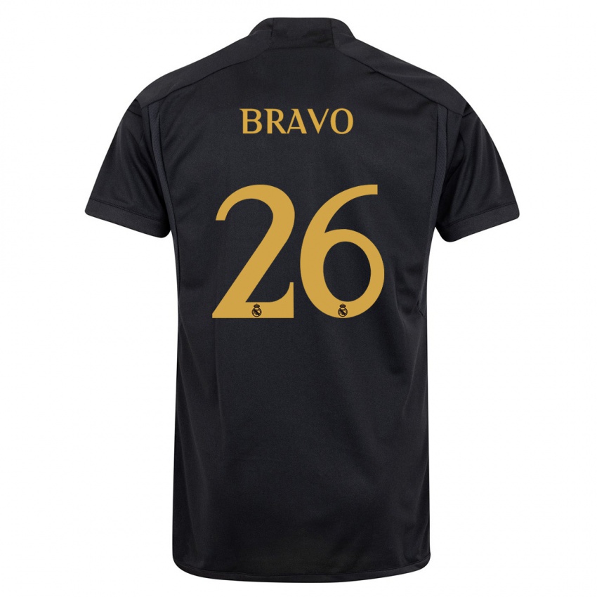 Mulher Camisola Iker Bravo #26 Preto Terceiro 2023/24 Camisa