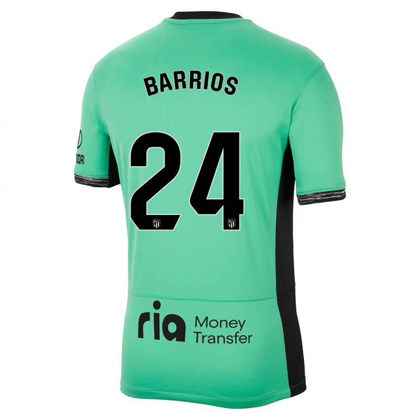 Mulher Camisola Pablo Barrios #24 Primavera Verde Terceiro 2023/24 Camisa