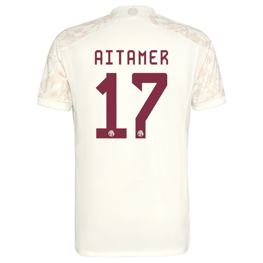 Mulher Camisola Younes Aitamer #17 Off White Terceiro 2023/24 Camisa