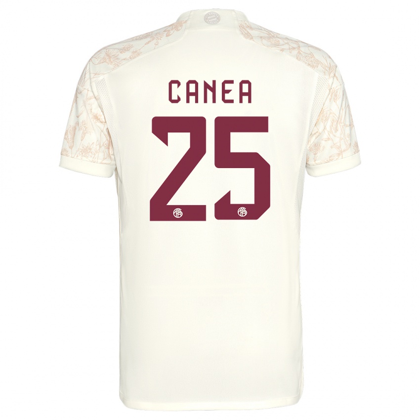 Mulher Camisola Rares Canea #25 Off White Terceiro 2023/24 Camisa