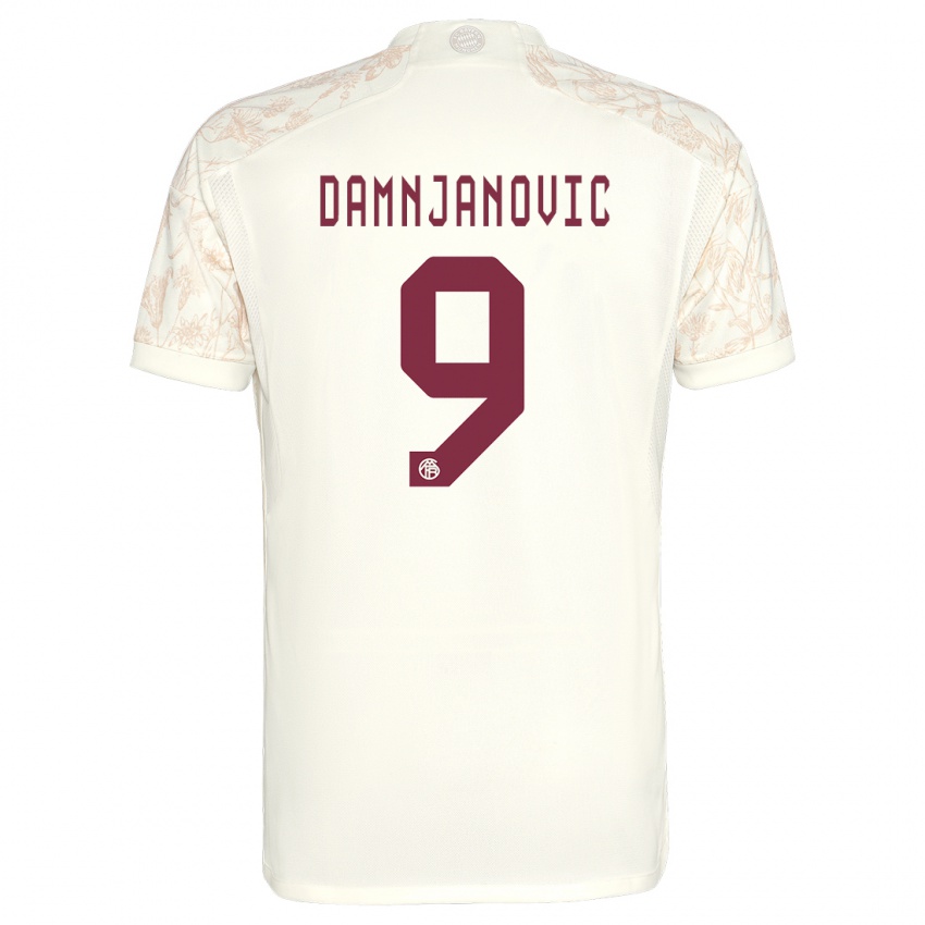 Mulher Camisola Jovana Damnjanovic #9 Off White Terceiro 2023/24 Camisa