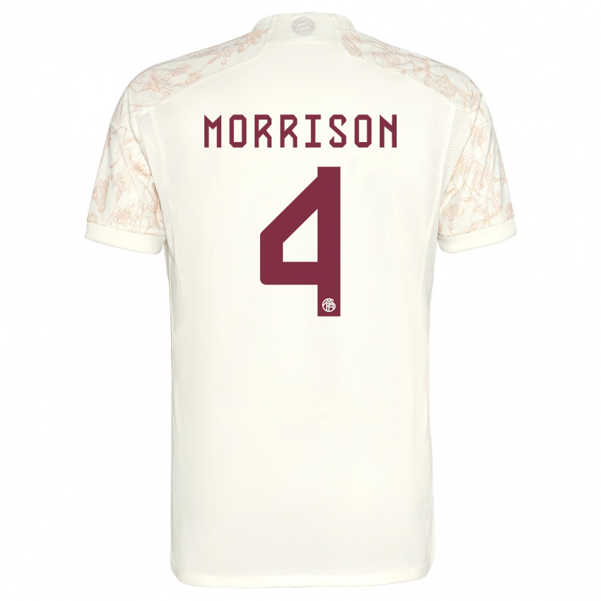 Mulher Camisola Liam Morrison #4 Off White Terceiro 2023/24 Camisa
