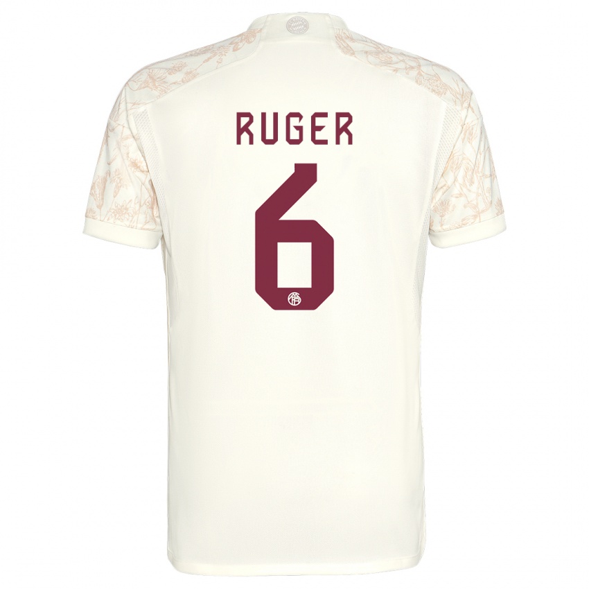 Mulher Camisola Kurt Ruger #6 Off White Terceiro 2023/24 Camisa
