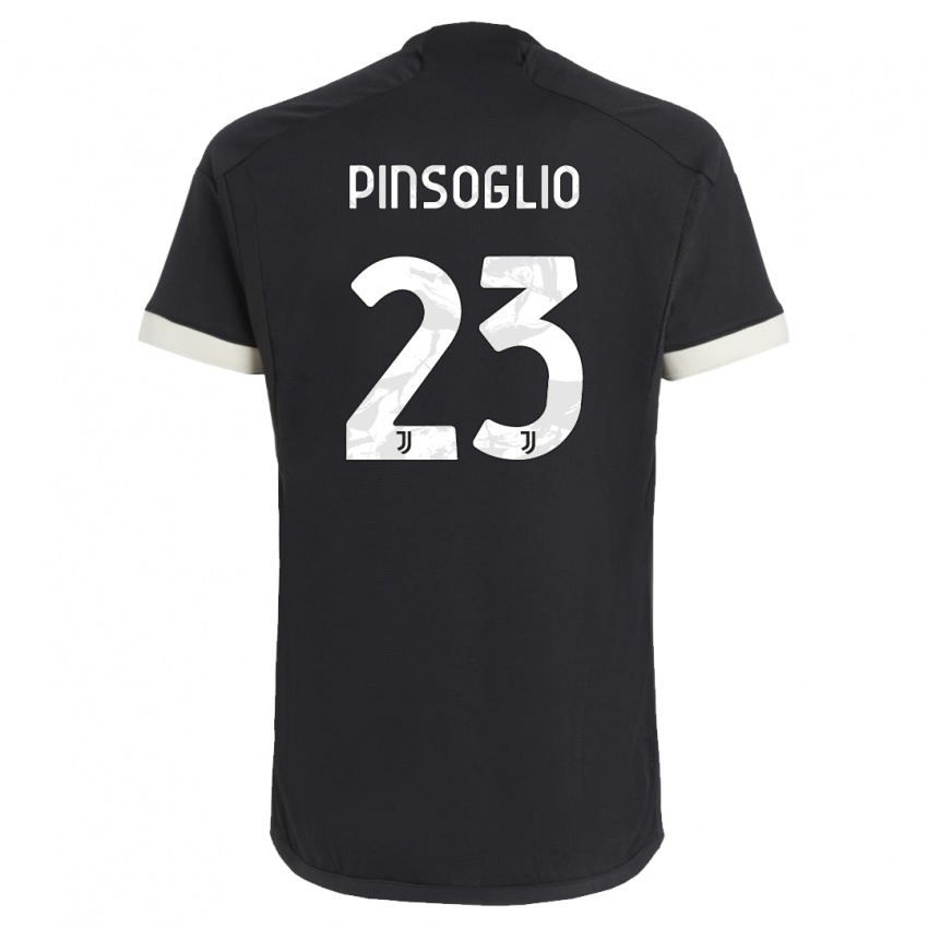Mulher Camisola Carlo Pinsoglio #23 Preto Terceiro 2023/24 Camisa