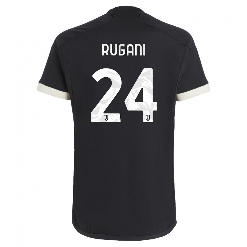 Mulher Camisola Daniele Rugani #24 Preto Terceiro 2023/24 Camisa