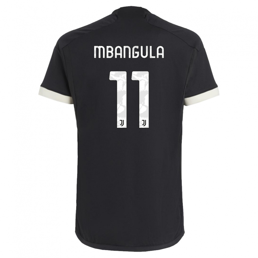 Mulher Camisola Samuel Mbangula #11 Preto Terceiro 2023/24 Camisa
