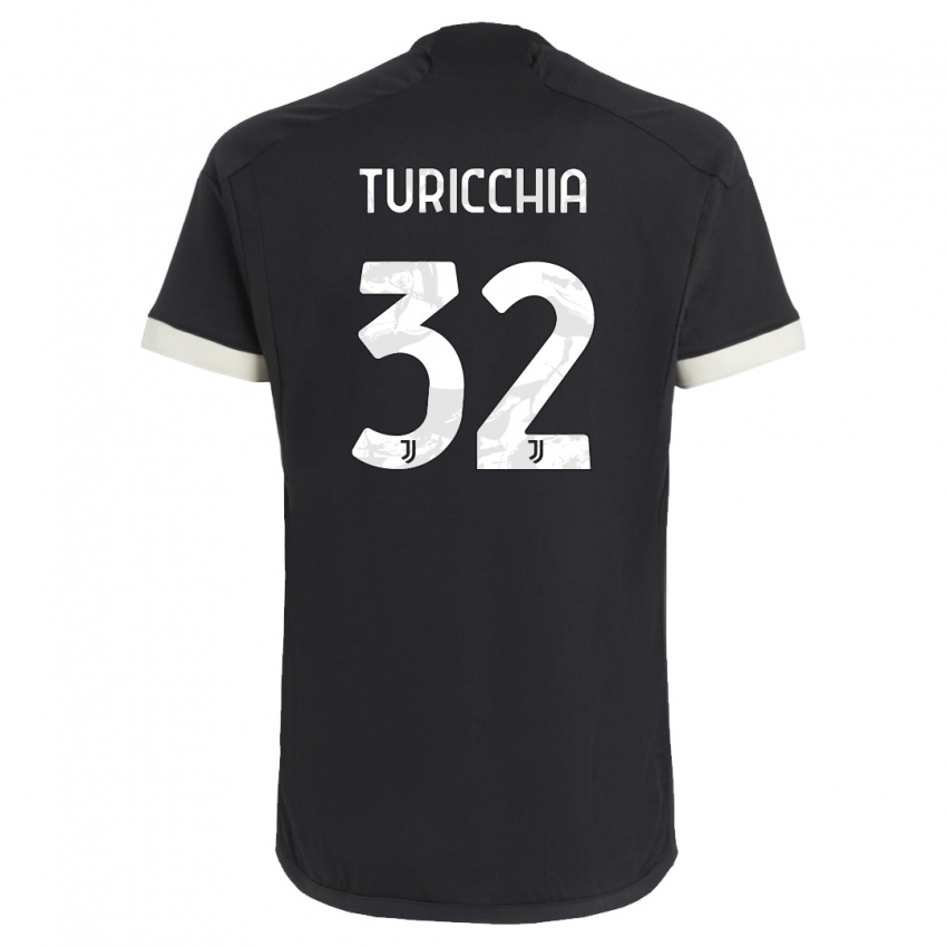 Mulher Camisola Riccardo Turicchia #32 Preto Terceiro 2023/24 Camisa