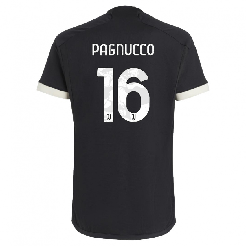 Mulher Camisola Filippo Pagnucco #16 Preto Terceiro 2023/24 Camisa