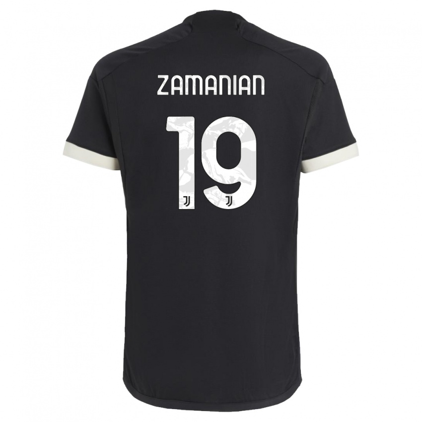 Mulher Camisola Annahita Zamanian #19 Preto Terceiro 2023/24 Camisa