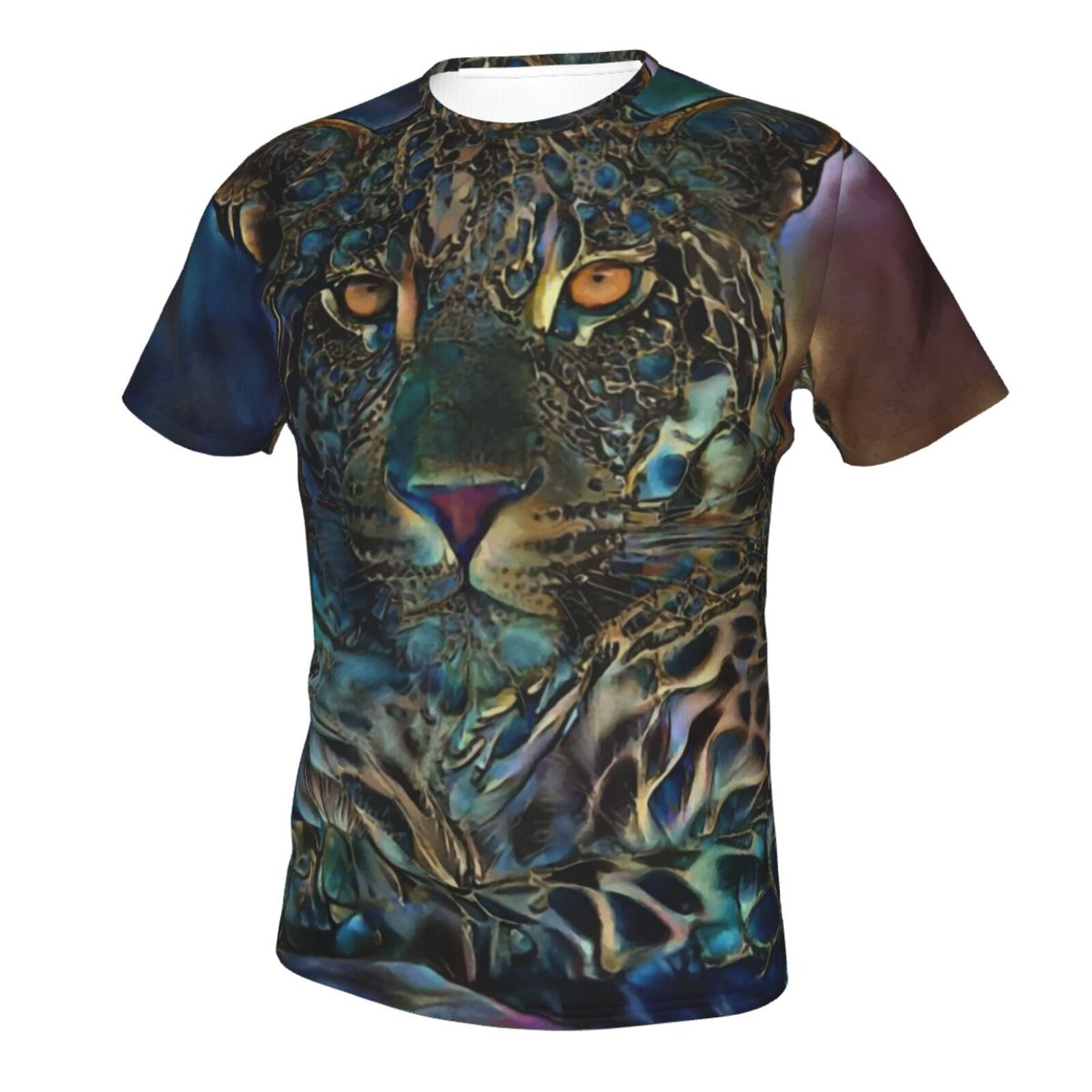 Camiseta Clássica Laria Leopard Elementos De Mídia Mista