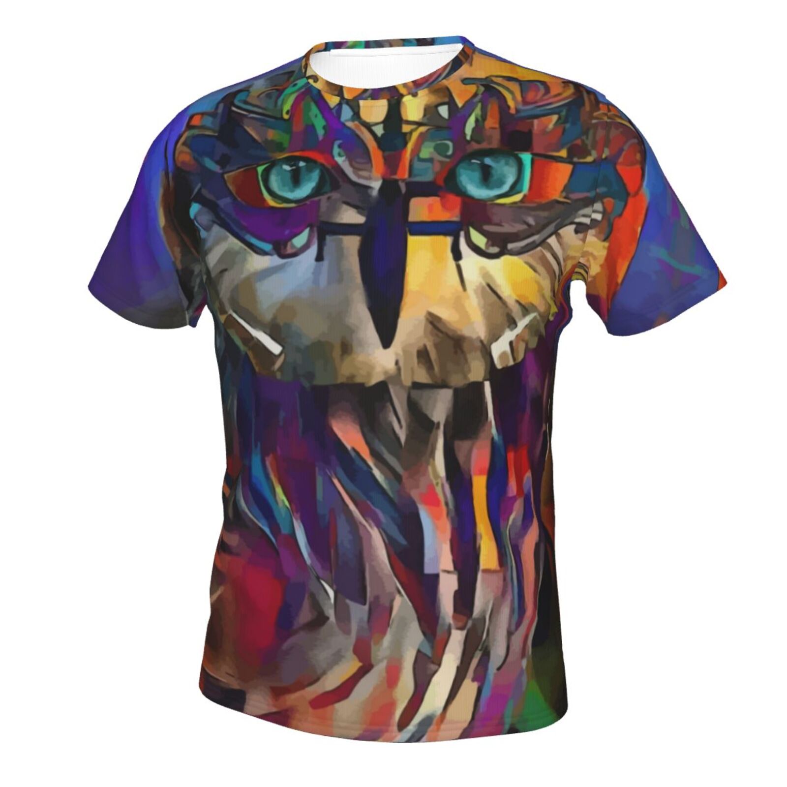 Camiseta Clássica Chaman Owl Elementos De Mídia Mista